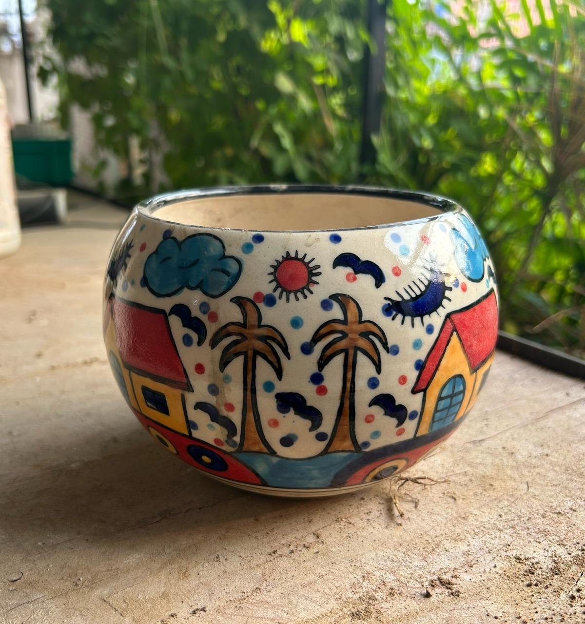 Pot ceramic Designer- 6 inch